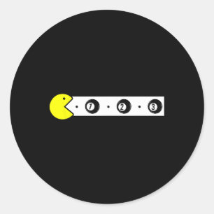 Cute Billiards Classic Round Sticker