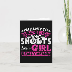 Cute Billiards Women Shirt Funny Gift For Girl Poo Card