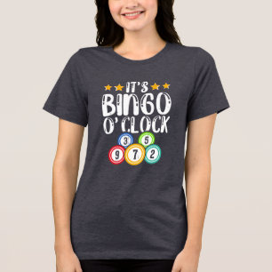 Cute Bingo o'clock word art  Tri-Blend Shirt