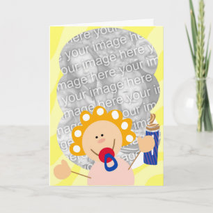 Cute Binky Baby Photo Cards