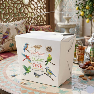 Cute Bird 1st Birthday   Sweet Baby Bird Party Favour Box