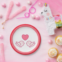 Cute Bird and Heart Love Design