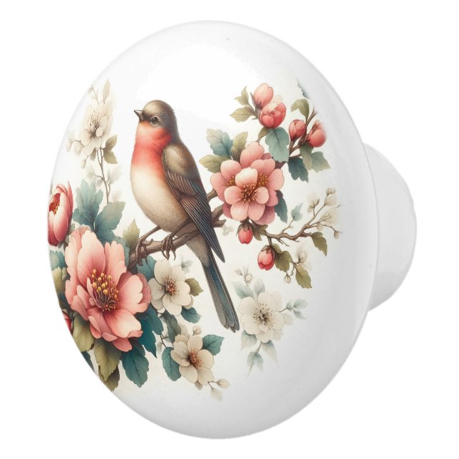 Cute bird animal lovers  ceramic knob (Right)