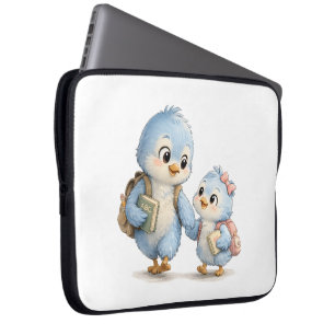Cute Bird Brother Laptop Case Sleeve