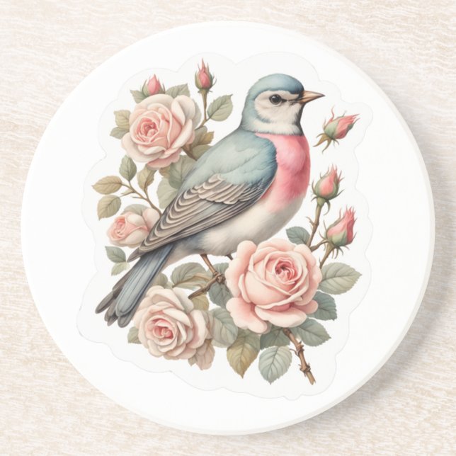 cute bird coaster (Front)