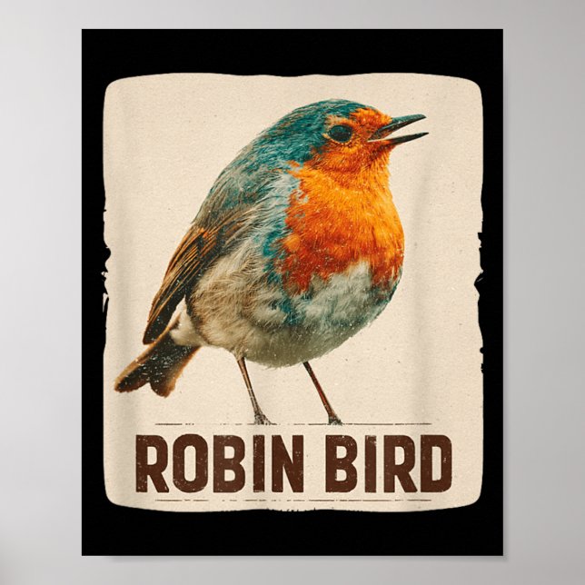 Cute Bird Costume for Robin Lovers Poster (Front)