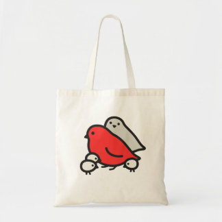 Cute Bird Family Tote Bag
