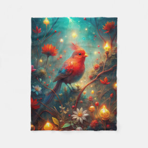 Cute Bird Fleece Blanket
