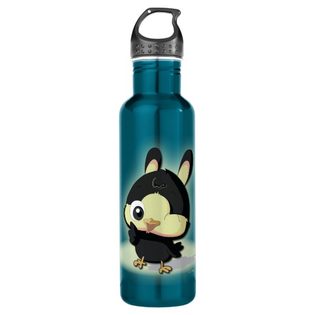 Cute Bird Funny Cartoon Character Kawaii Bottle (Front)