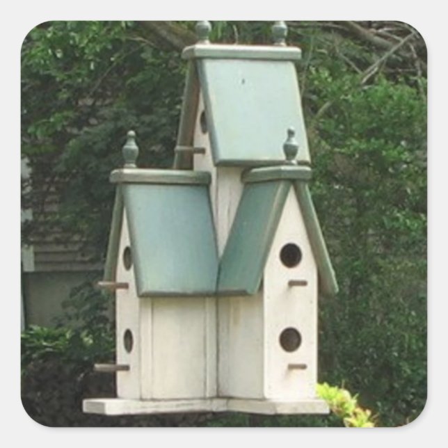 CUTE "BIRD HOUSE" Sticker (Front)