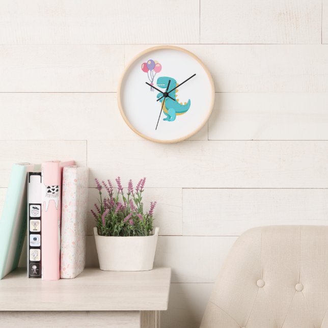 Cute Bird Kids Wall Clock – Soft Nursery Decor (Reading Room)