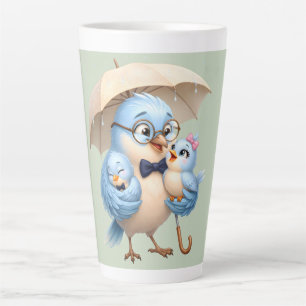 Cute Bird Latte Mug For Dad