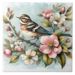 Cute bird lovers crafting home business  tile