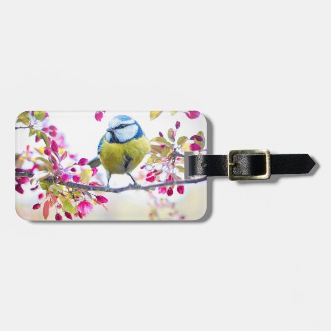 Cute Bird Luggage Tag (Front Horizontal)