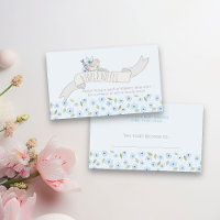 Cute Bird on Banner Diaper Raffle Boy Baby Shower