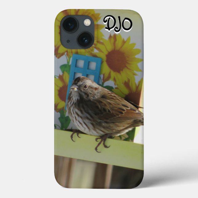 Cute Bird on Sunny Feeder Case-Mate iPhone Case (Back)