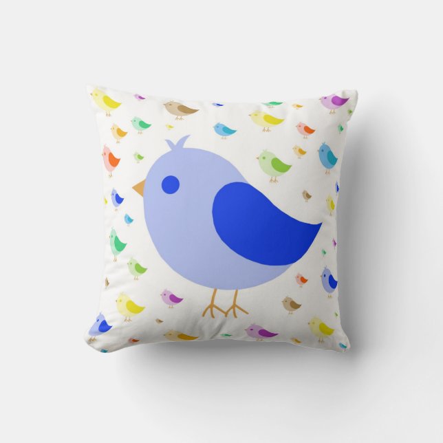 Cute Bird Pillow (Front)