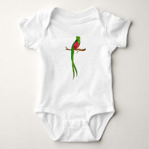 Cute bird Quetzal Baby Bodysuit