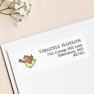 Cute Bird Return Address 