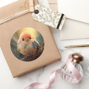 Cute bird sticker