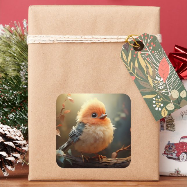 Cute bird sticker (Holiday)