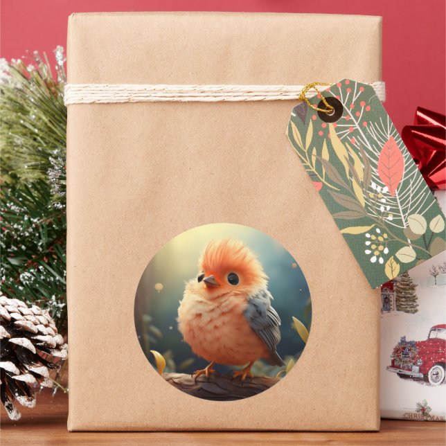 Cute bird sticker (Holiday)