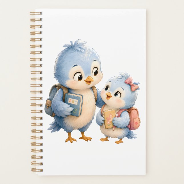 Cute Bird Weekly Planner Book (Front)