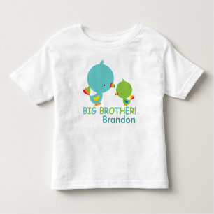 Cute Birds Big Brother Toddler Fine Jersey T-Shirt