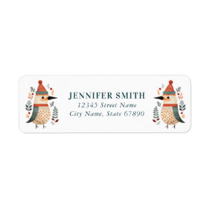 Cute Birds Return Address Labels