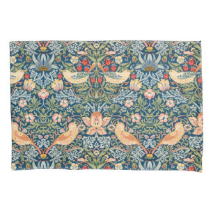 Cute Birds, Strawberry Thief Vintage Art Pillowcase