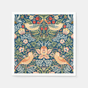 Cute Birds, Strawberry Thief Vintage Art, Vs 2 Napkin