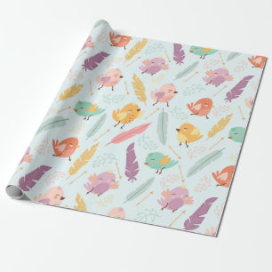 Cute Birds Wrapping Paper
