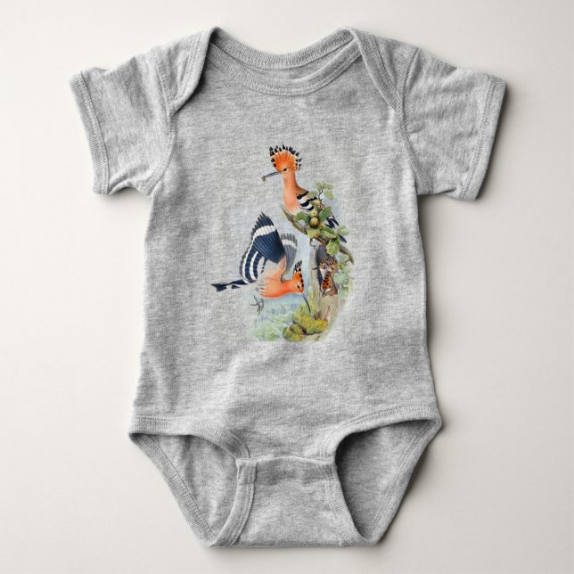  Cute birdsbaby bodysuit   (Front)