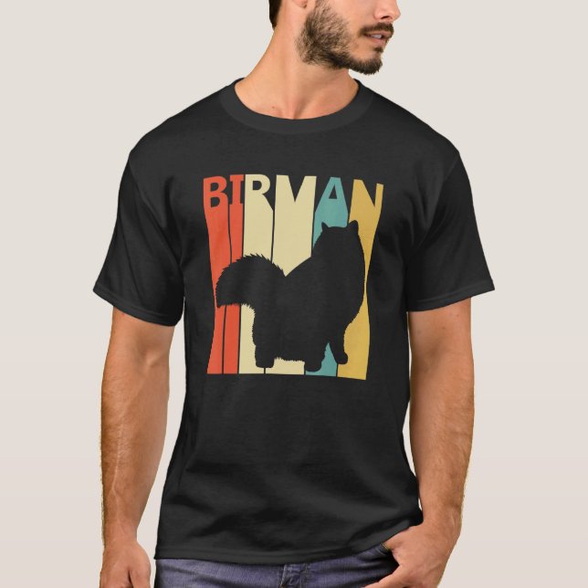 Cute Birman Cat T-Shirt (Front)