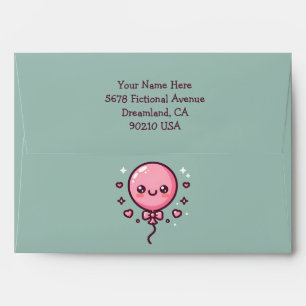 Cute Birthday Balloon Envelopes