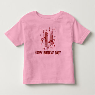 Cute Birthday Candle T-Shirt for Kids
