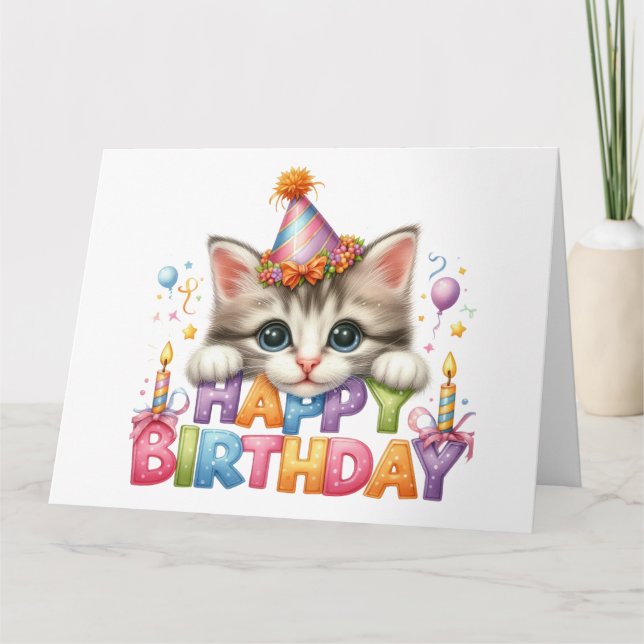 Cute Birthday Card  (Front)