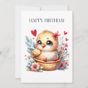 Cute Birthday Chick.