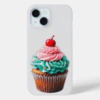 Cute Birthday Cupcake Dessert Illustration Clipart