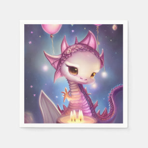 Cute Birthday Dargon Napkin