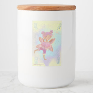 cute birthday fairy food label