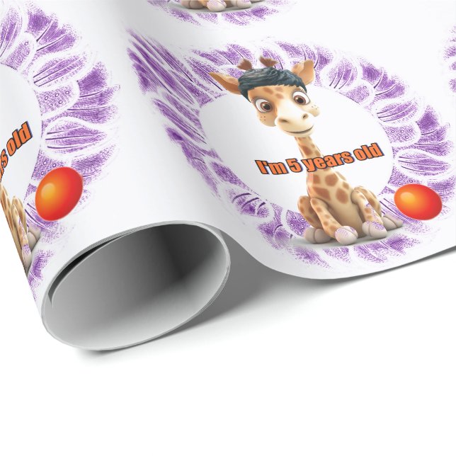 Cute Birthday for Boys Wrapping Paper (Roll Corner)