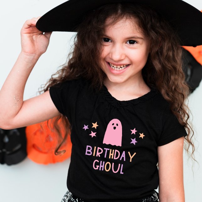 Cute Birthday Ghoul Pastel Ghost Halloween Toddler T-Shirt (Creator Uploaded)