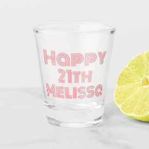 Cute Birthday Girl Name Shot Glass