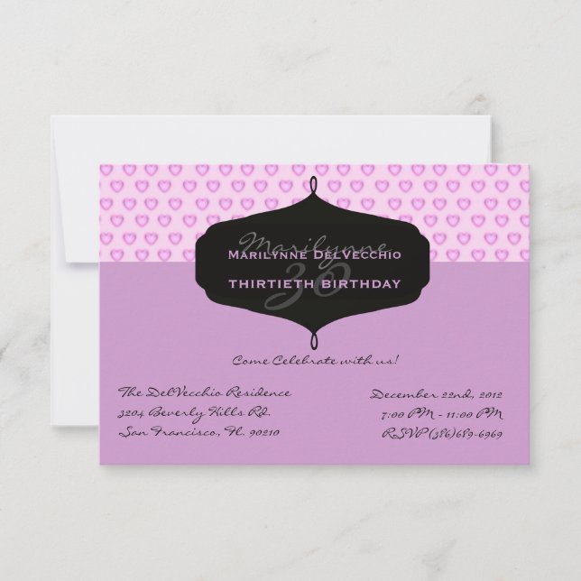 CUTE Birthday Party Invite (Front)