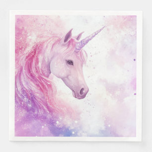 Cute Birthday Party Unicorn Paper Napkin