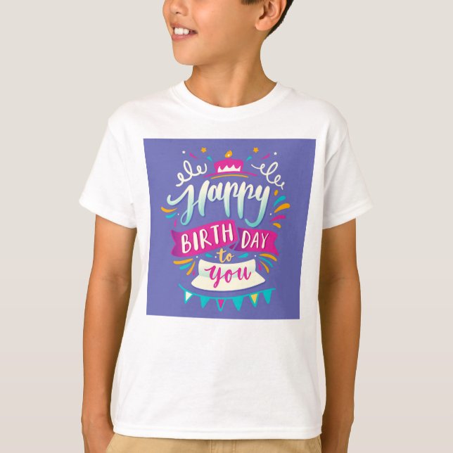 "Cute Birthday T-Shirt for Kids – Celebrate  (Front)