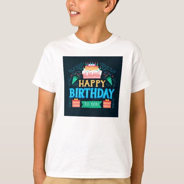 "Cute Birthday T-Shirt for Kids – Celebrate  (Front)