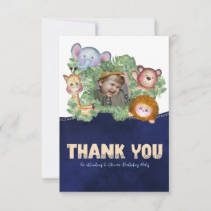 Cute birthday thank you card
