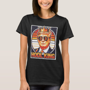 Cute Bitcoin King Trump Crypto Shades Future Of Mo T-Shirt